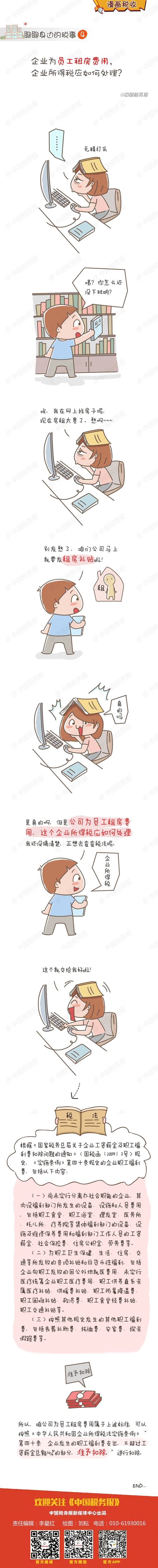 企业为员工支付租房费用，企业所得税如何处理？