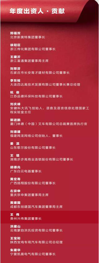 安信卓越母公司董事长荣获出资人贡献奖