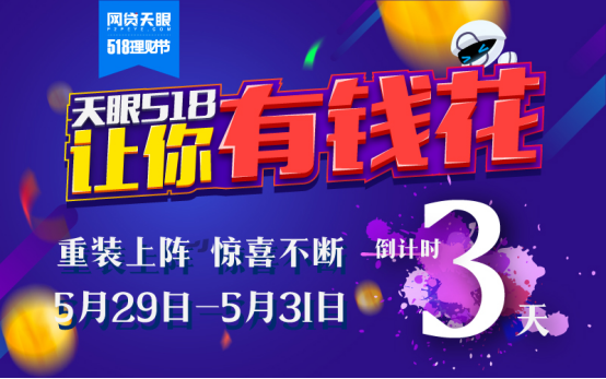 最后三天！网贷天眼518理财节返场活动有你意想不到的惊喜！ 