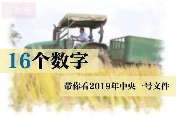 通过16个数字读懂中央一号文件