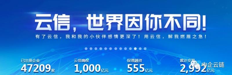 中企云链平台云信确权突破千亿